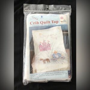 Jack Dempsey, Crib Quilt Stamped for Cross Stitch and Embroidery,40x60,Princess